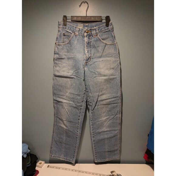 Lands End Jeans Women's Blue Light Wash High Rise Mom Jeans Size 4 - Picture 1 of 12